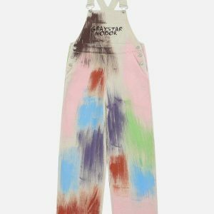 colorful graffiti overalls [revolutionary] streetwear 4583
